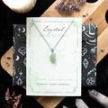 Green Aventurine - Crystal Moon Necklace