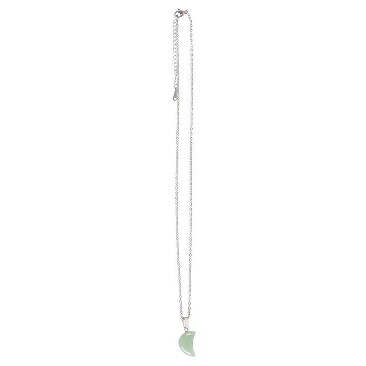 Green Aventurine - Crystal Moon Necklace