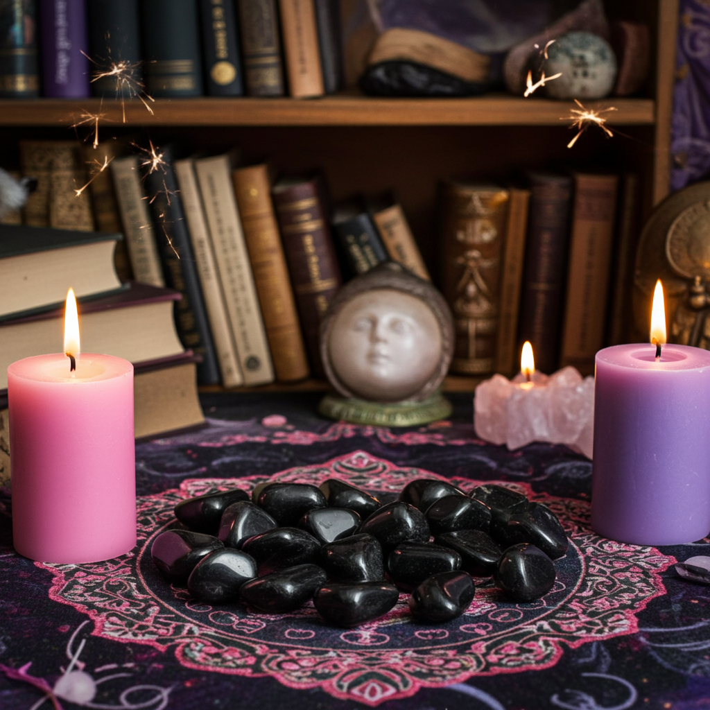 Black Obsidian Tumblestones (Mexico)