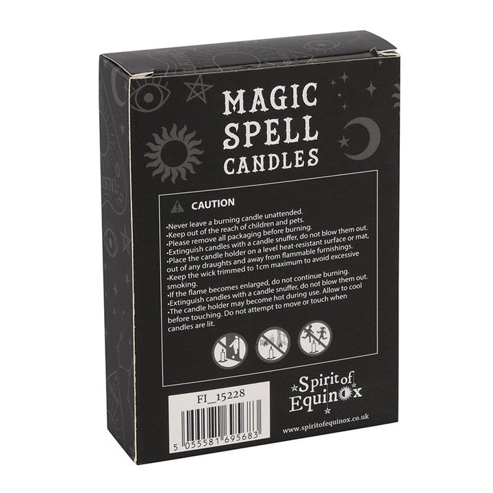Magic Spell Candles - Pack of 12 Purple 'Prosperity' Spell Candles