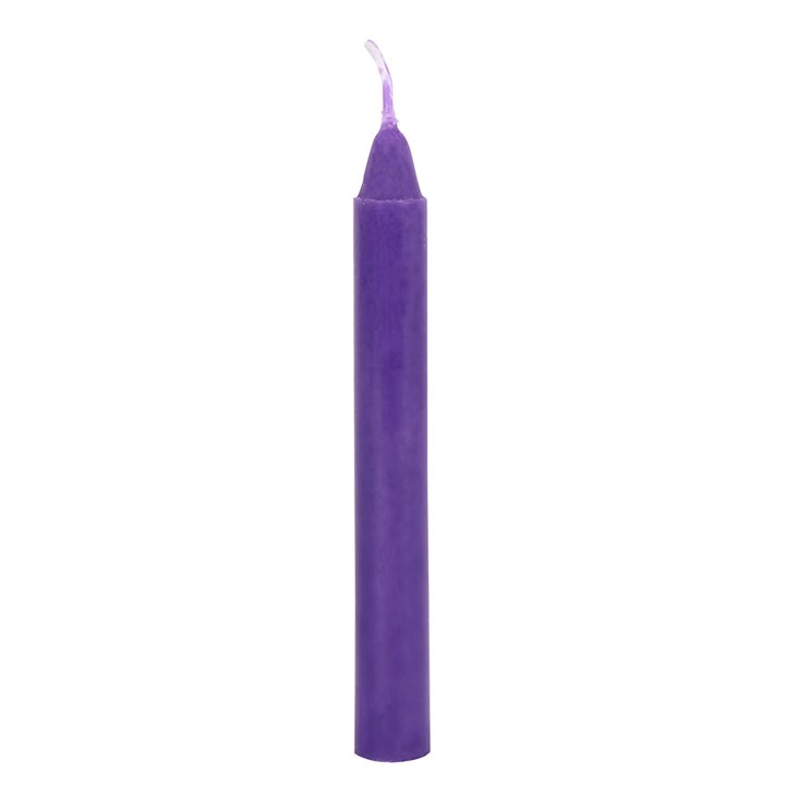 Magic Spell Candles - Pack of 12 Purple 'Prosperity' Spell Candles