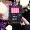 Magic Spell Candles - Pack of 12 Pink 'Friendship' Spell Candles
