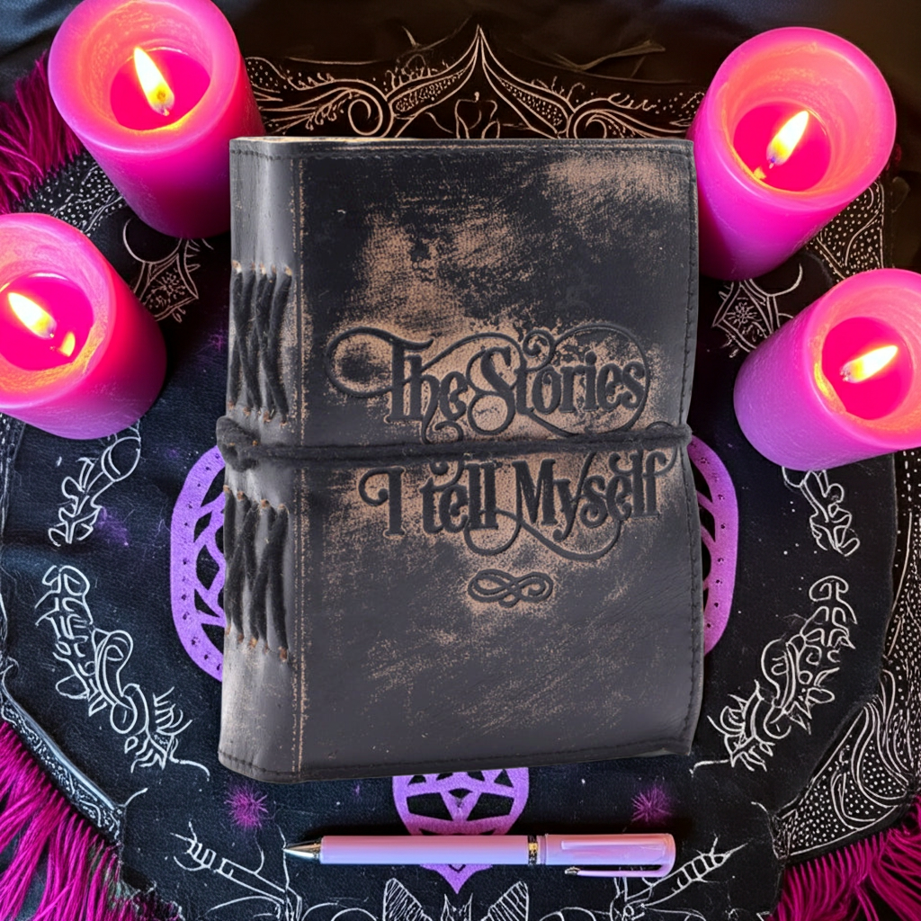 Thick Deckled Edge Leather Notebook (5x3.5inch) - The Stories I Tell Myself