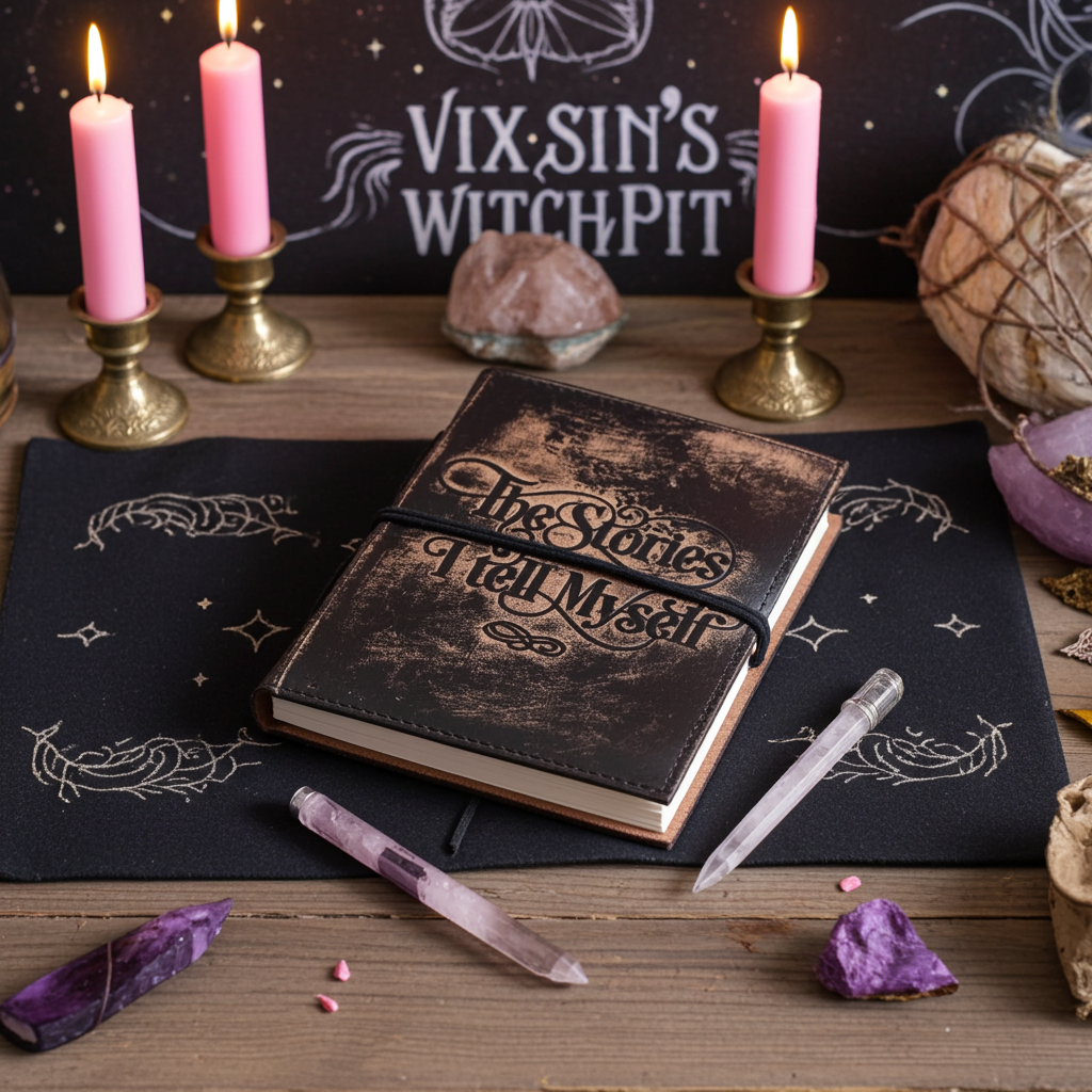 Thick Deckled Edge Leather Notebook (5x3.5inch) - The Stories I Tell Myself