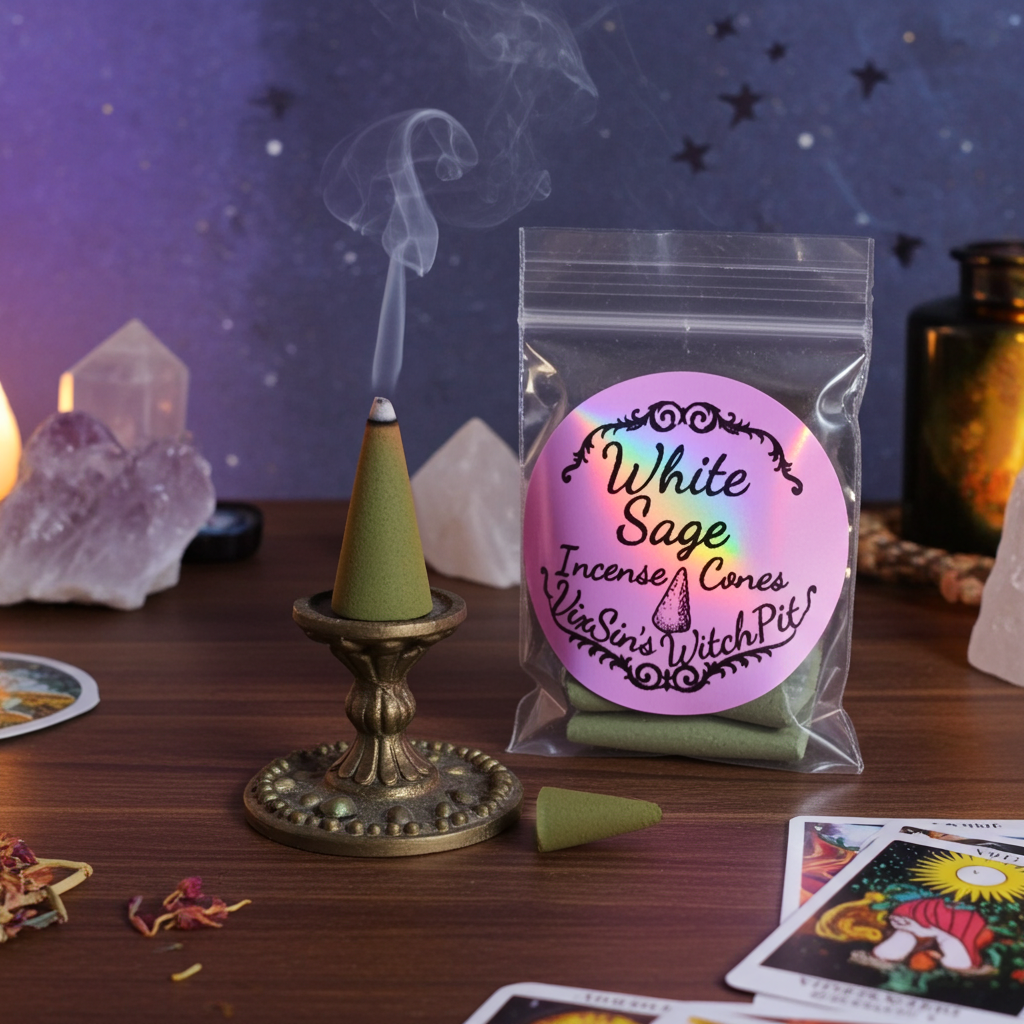 White Sage Incense Cones (VixSin's WitchPit)