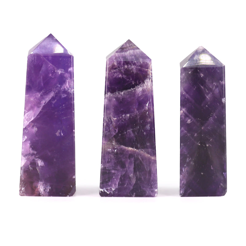 African Amethyst - Gemstone Obelisk Points (approx. 5cm)