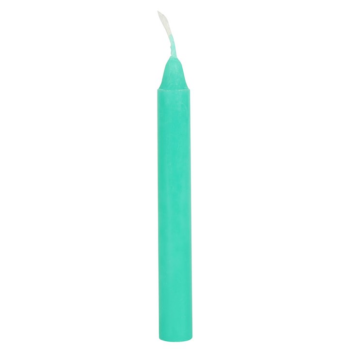 Magic Spell Candles - Pack of 12 Green 'Luck' Spell Candles