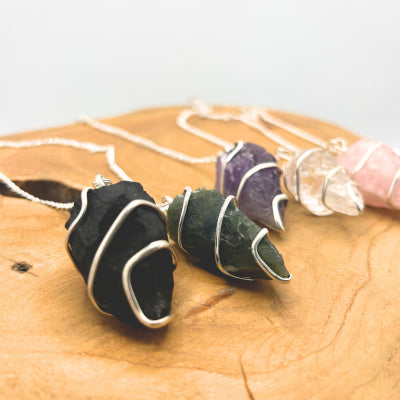 Pendulum - Black Agate Raw Gemstone