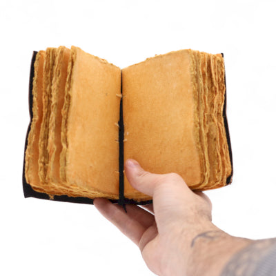 Thick Deckled Edge Leather Notebook (5x3.5inch) - The Stories I Tell Myself