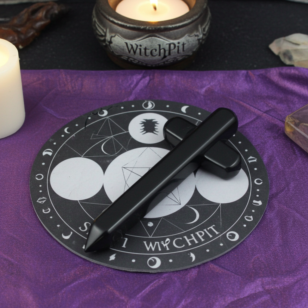 Black Jasper - 6 Faceted Massage Wand