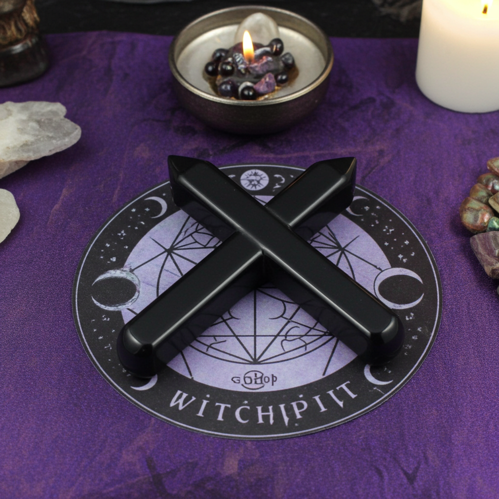 Black Jasper - 6 Faceted Massage Wand