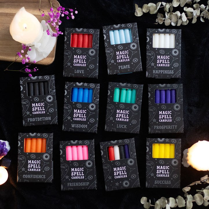 Magic Spell Candles - Pack of 12 'Mixed' Spell Candles
