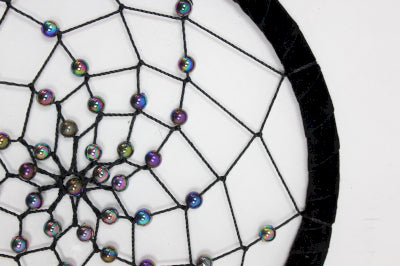 Bali Dreamcatchers - Large Round - Black/White/Red