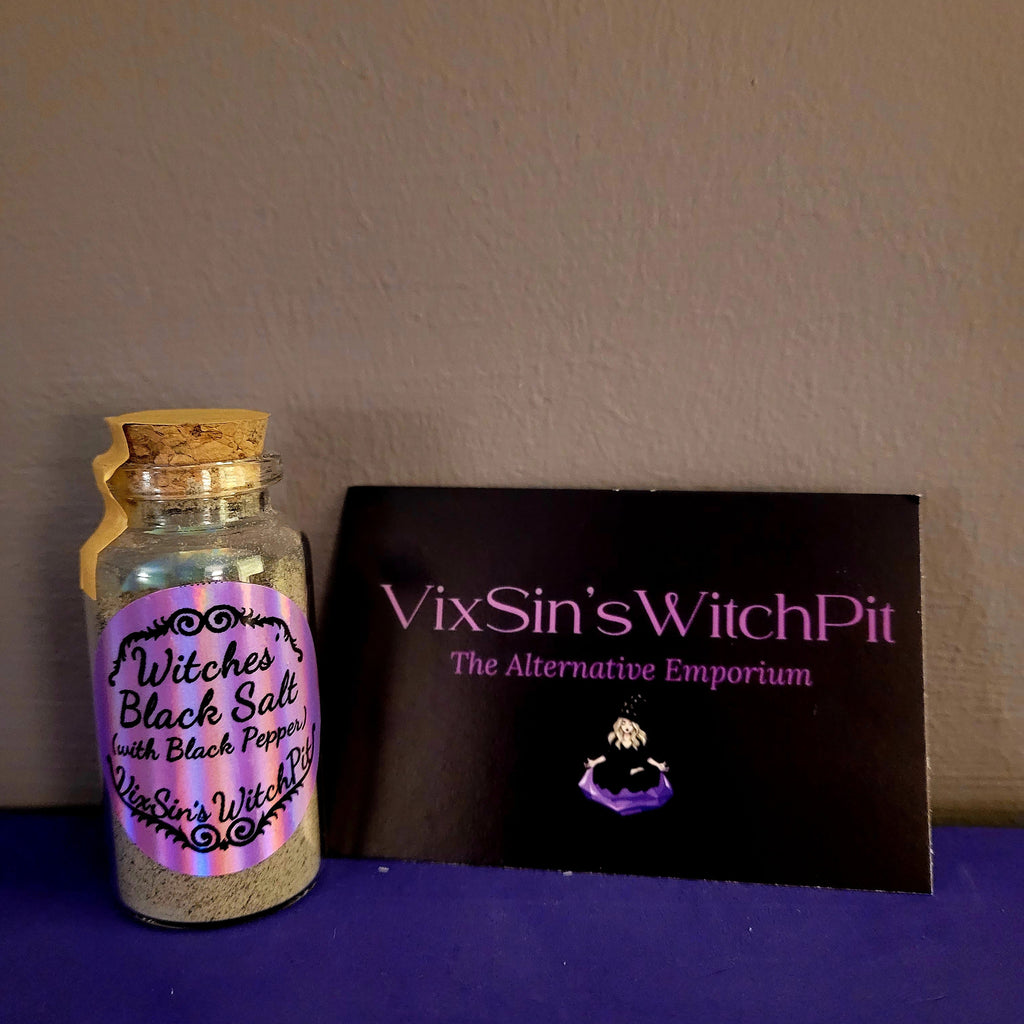 Witches' Black Salt with Black Pepper (VixSin's WitchPit)