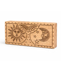 Crystal and Stone Storage Box - Carved Sun & Moon