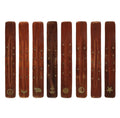 Mango Wood Incense Holder with Brass Inlay