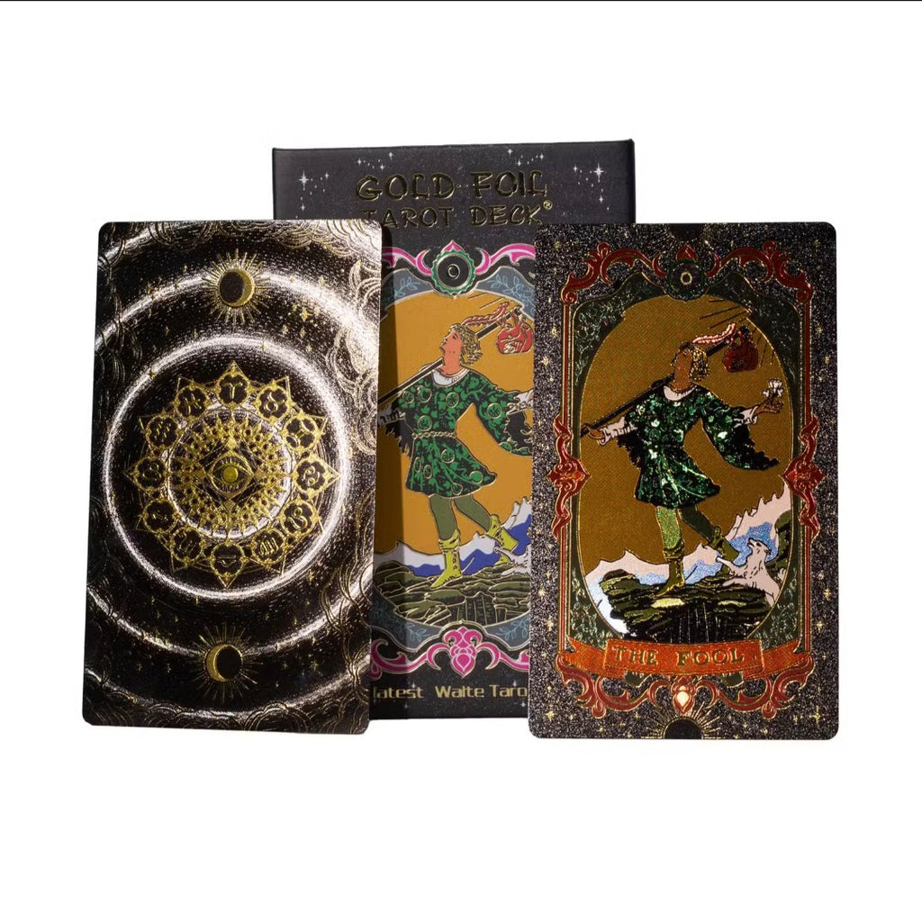 Gold Foil Tarot Card Set – With Booklet