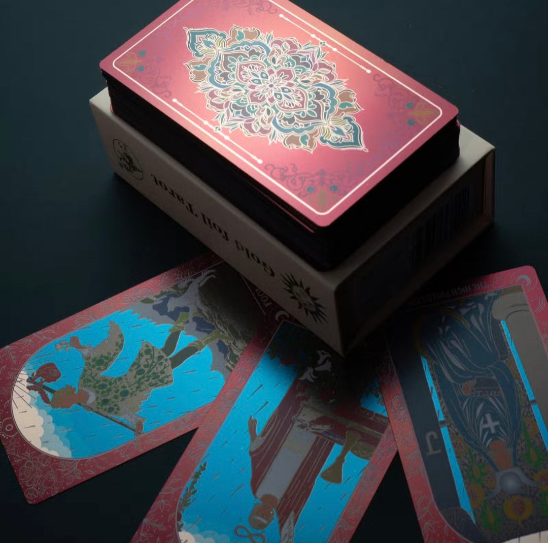 Pink Box Ruby Foil Tarot Card Gift Box Set