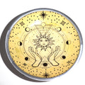 Enamelled Offering Plate - Hands & Sun