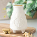 Cream Ribbed Palo Santo Brick Burner