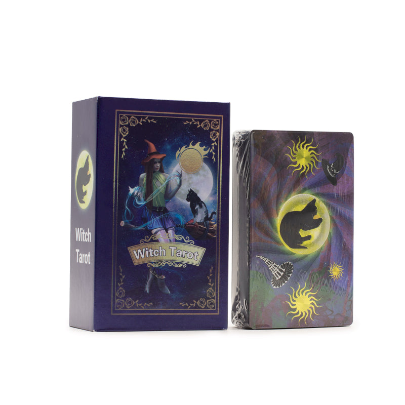 Witch Tarot Card Set - Purple Foil with booklet