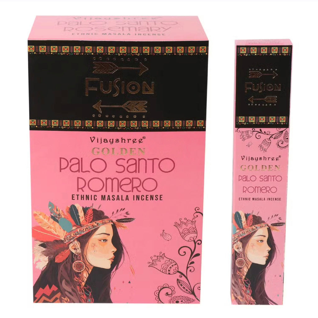Golden Fusion Incense Sticks — Palo Santo & Rosemary