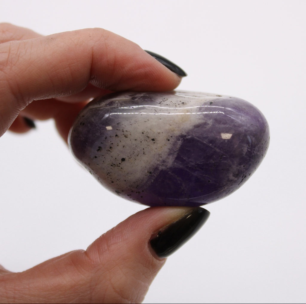 African Amethyst Gemstone - (Large Tumblestone)
