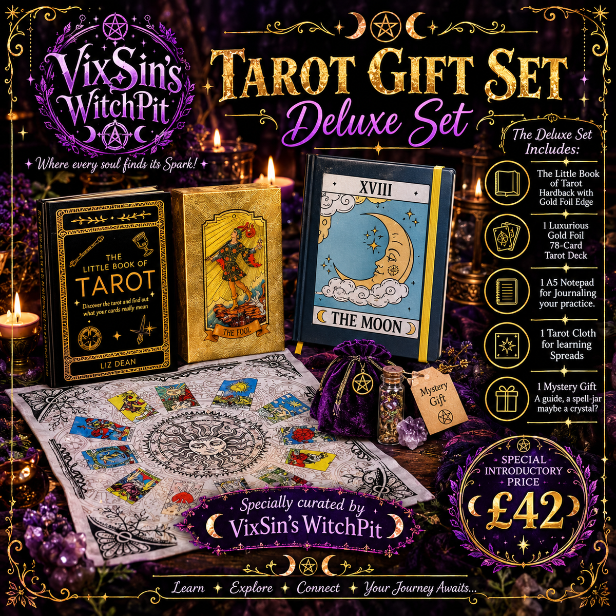 VixSin’s WitchPit Tarot Gift Set: Deluxe Set