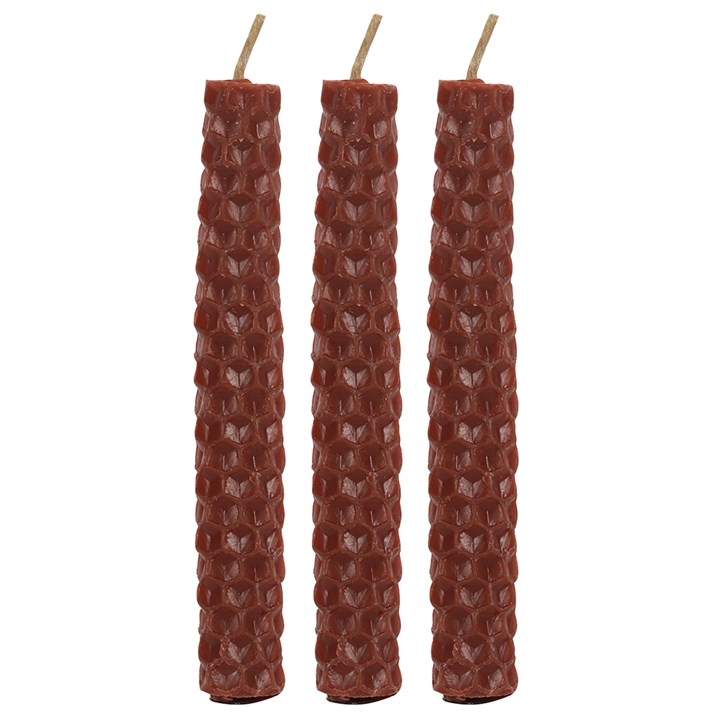 Brown Beeswax Spell Candles (6 Pack)