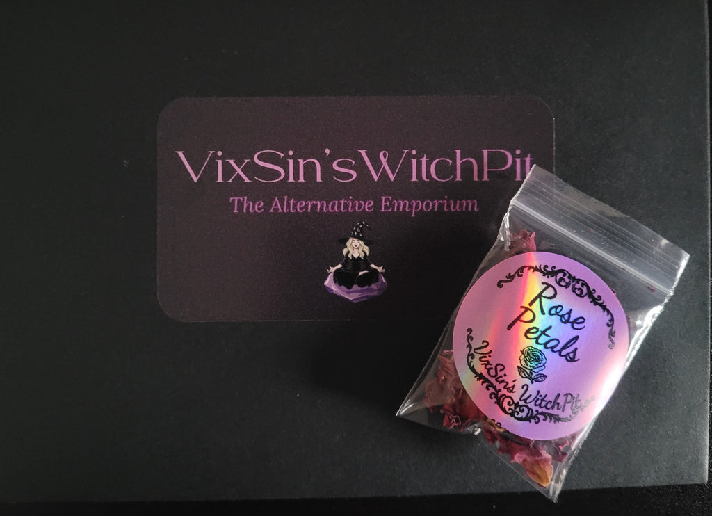 Dried Rose Petals – Enchanted Crimson Drift (VixSin's WitchPit)