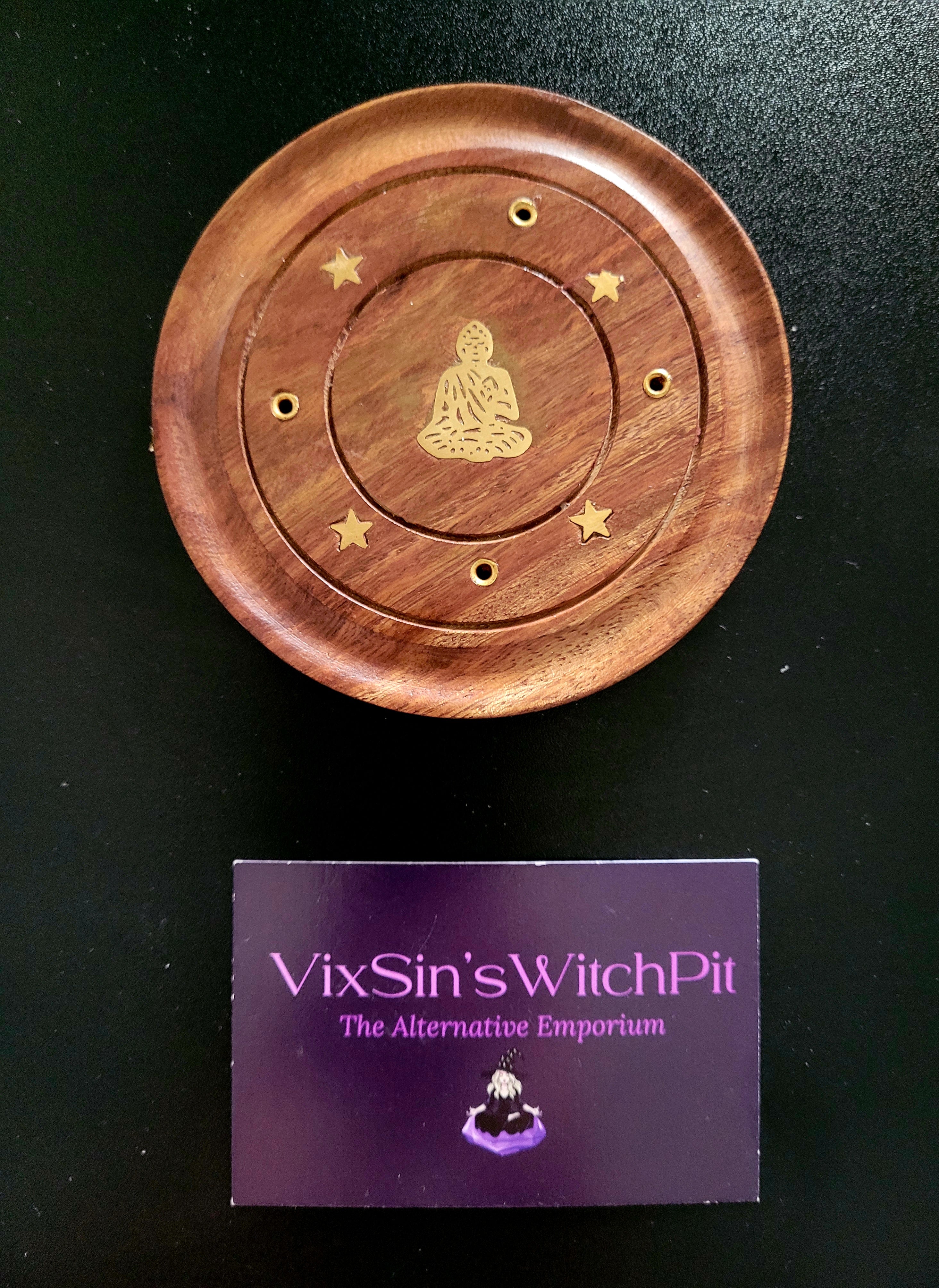 Buddha Wood Incense Holder