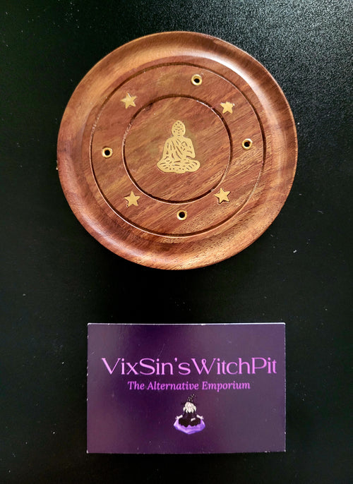 Buddha Wood Incense Holder