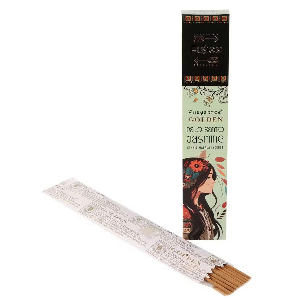 Golden Fusion Incense Sticks — Palo Santo & Jasmine