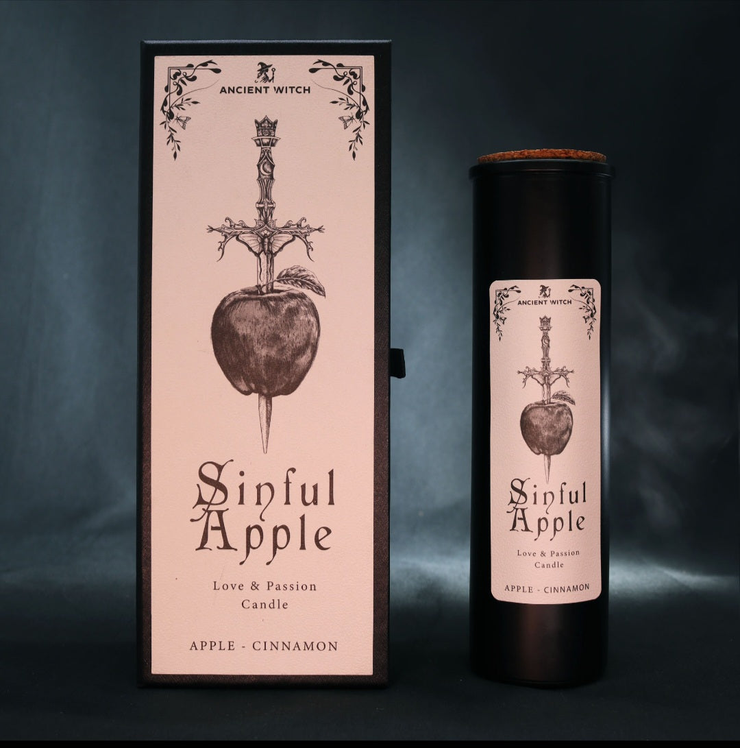 Ancient Witch Ritual Candles - Sinful Apple  (Love & Passion)