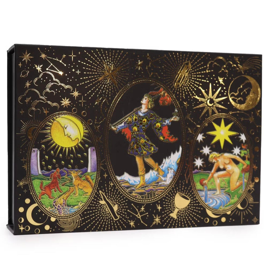 Gold Foil Tarot — Let the Magic Begin — Gift Set