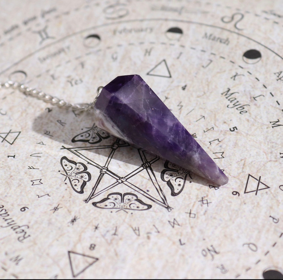 Ancient Witch Spell Incense - Seduction - Amethyst Pendulum