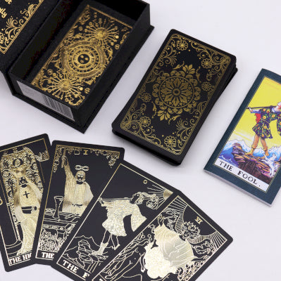 Gold Foil Tarot Set with Book - Gift Box