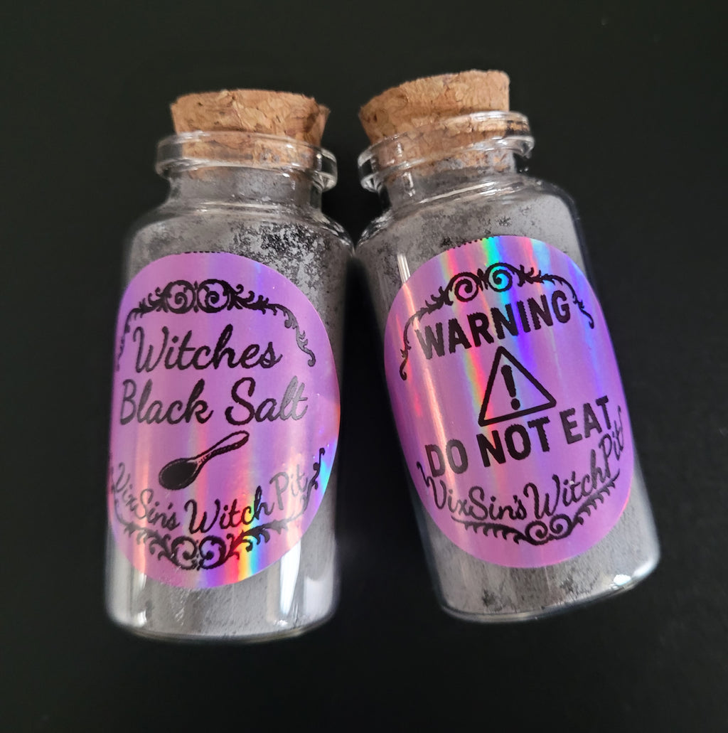 Witches' Black Salt with Black Pepper (VixSin's WitchPit)