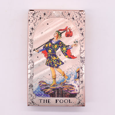 Rose Gold Foil Tarot Card Set - Moon Phase with booklet