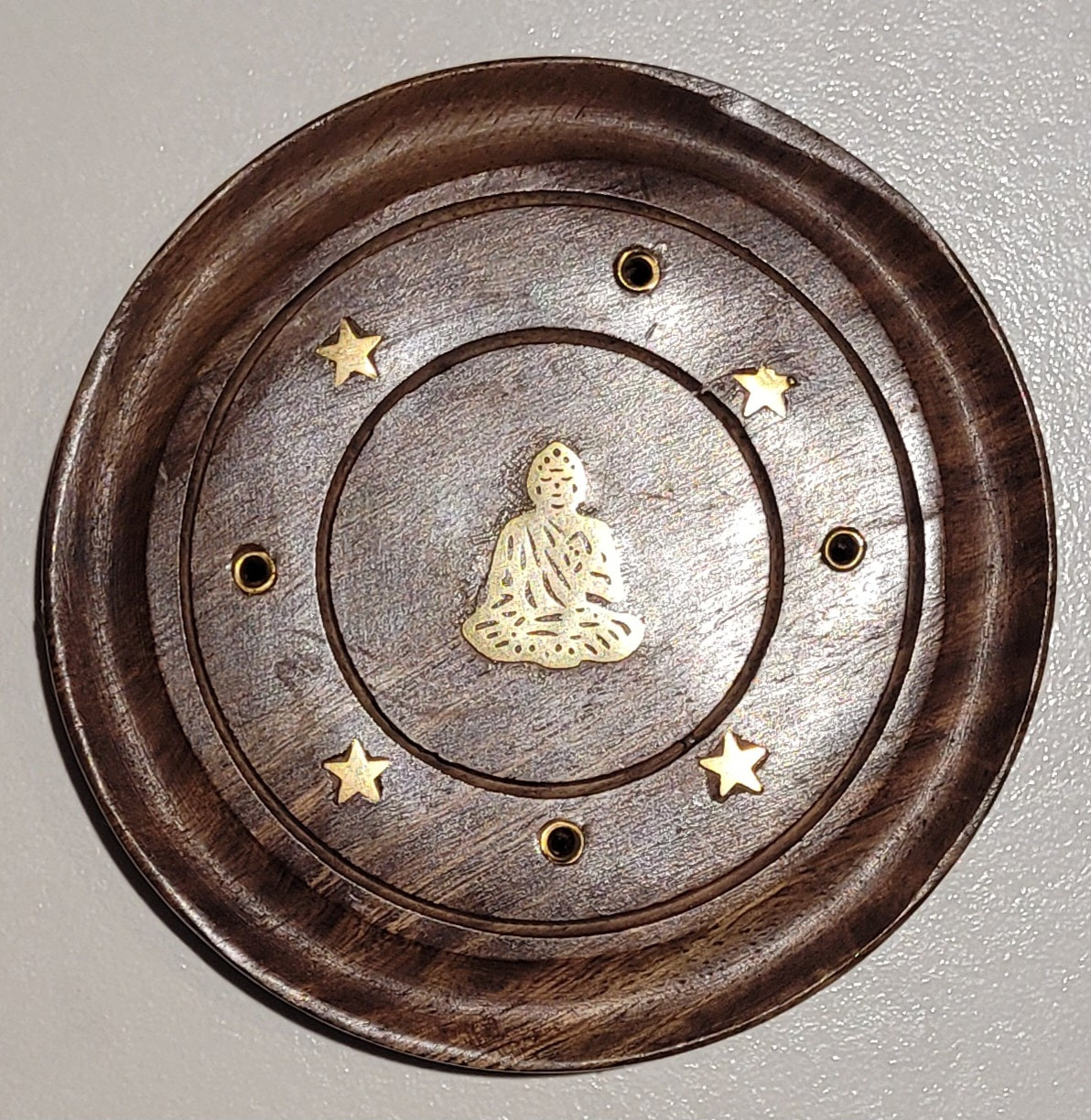 Buddha Wood Incense Holder