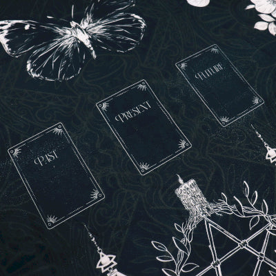 Ancient Witch Tarot Reading Cloth - Witch’s Garden (75x75cm)
