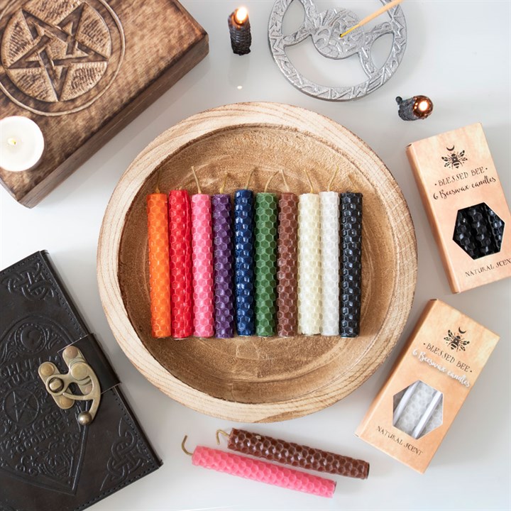Brown Beeswax Spell Candles (6 Pack)