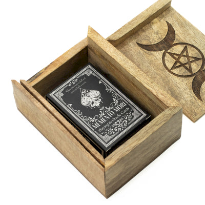Tarot/Oracle Triple Moon Card Box with Card Holder (Small)