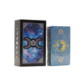Blue Foil Tarot Card Set – Moon Face (with Booklet)