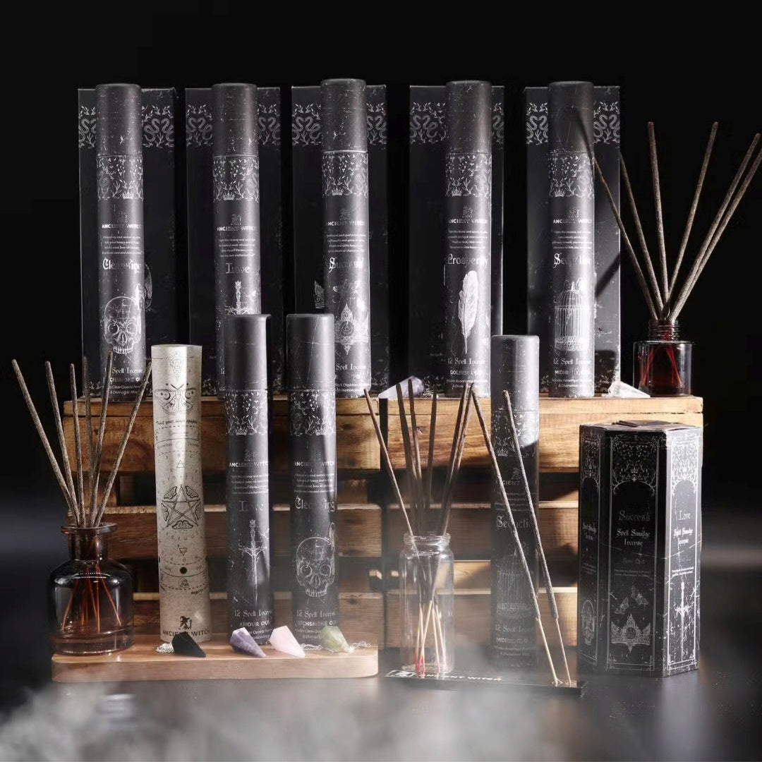 Ancient Witch Pyramid Shape Incense — Set of 5 Scents & Spells