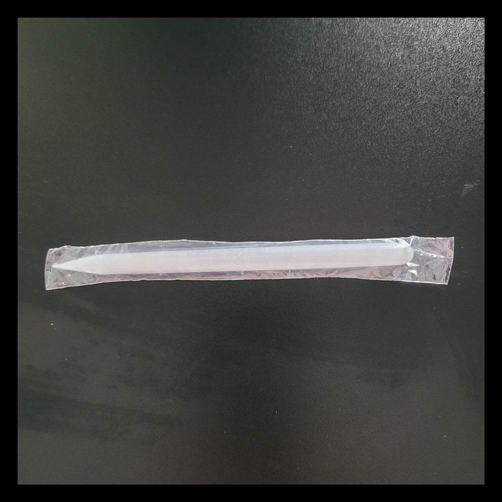 Selenite Pencil Wand 5 Inches Thin