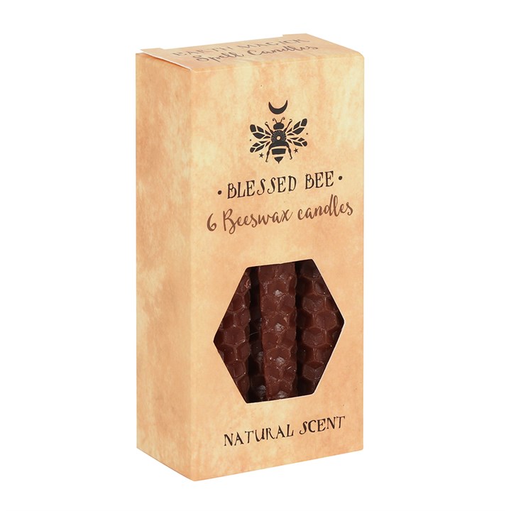 Brown Beeswax Spell Candles (6 Pack)
