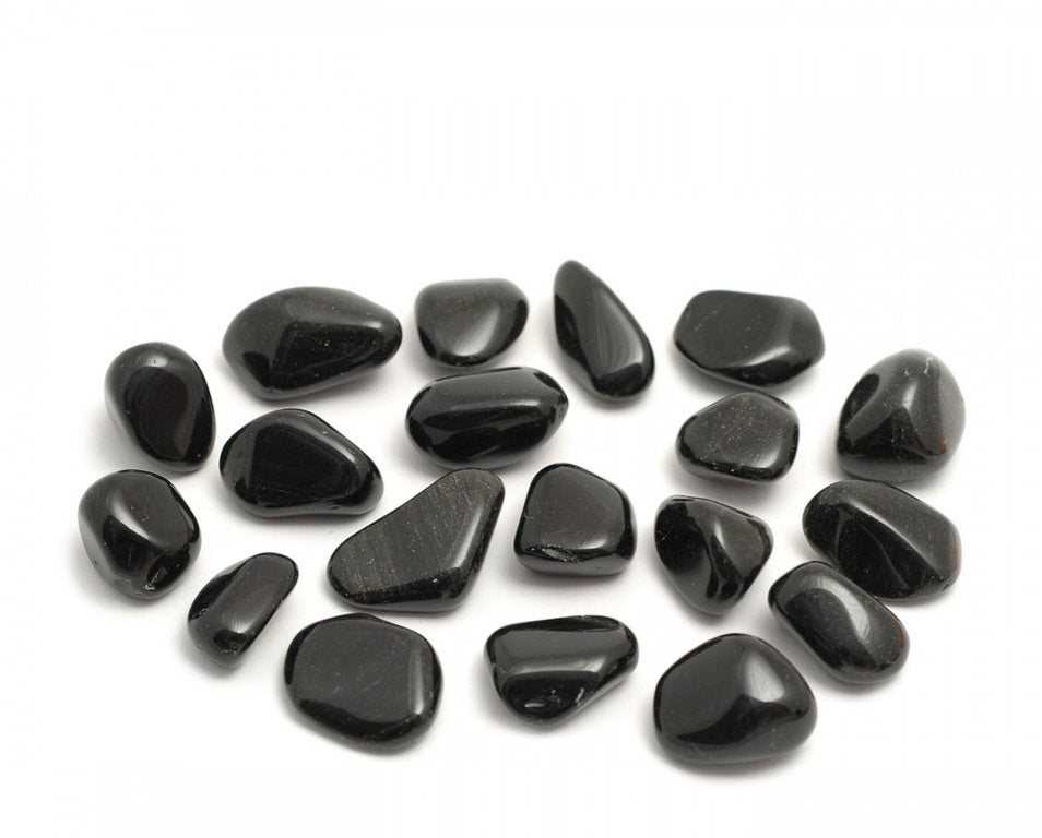 Black Obsidian Tumblestones (Mexico)