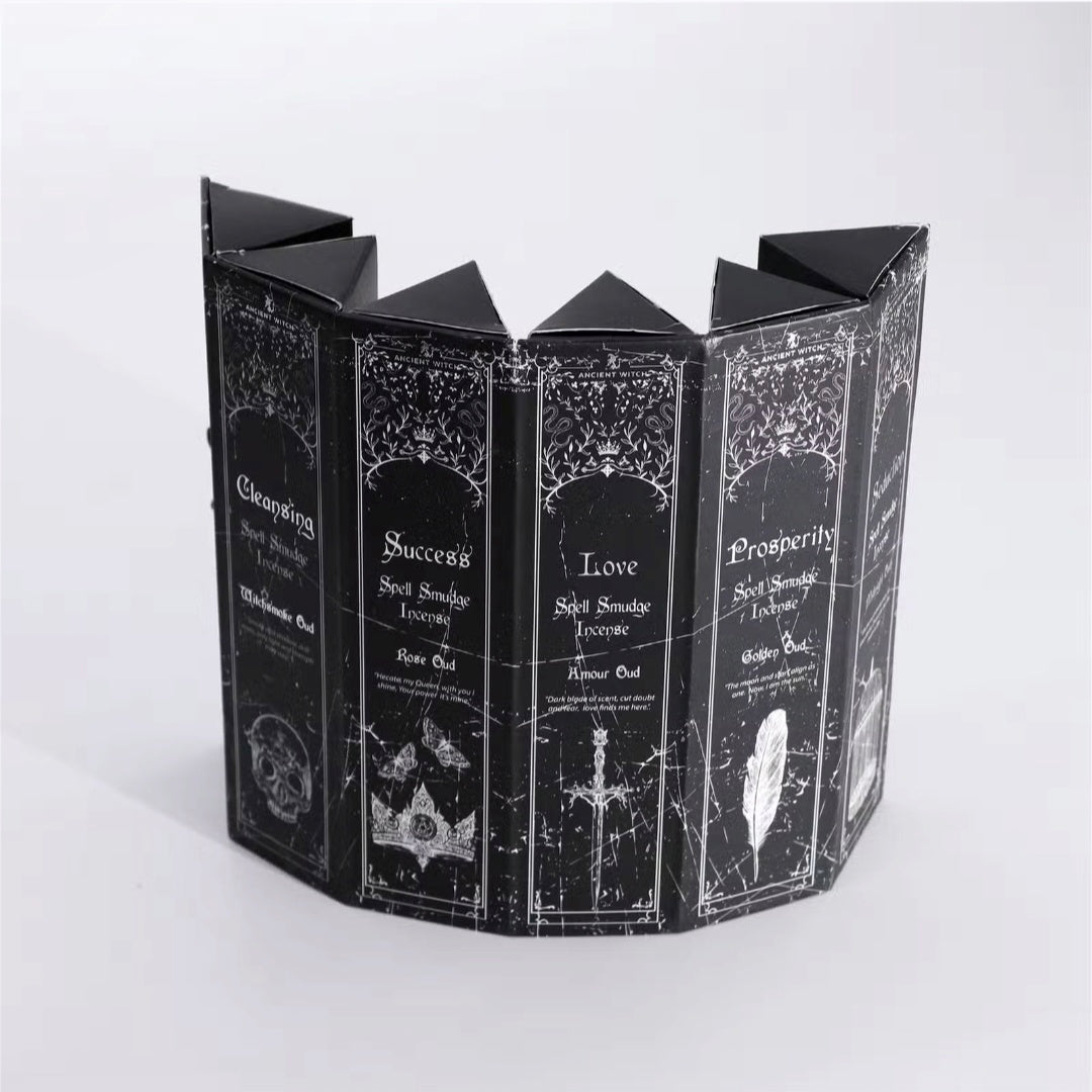 Ancient Witch Pyramid Shape Incense — Set of 5 Scents & Spells