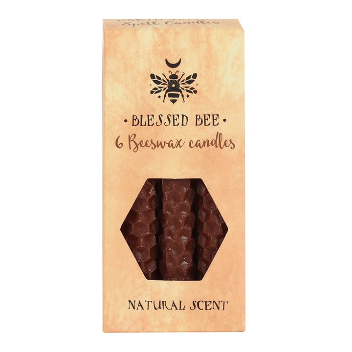 Brown Beeswax Spell Candles (6 Pack)